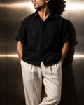 Black woven Shirt