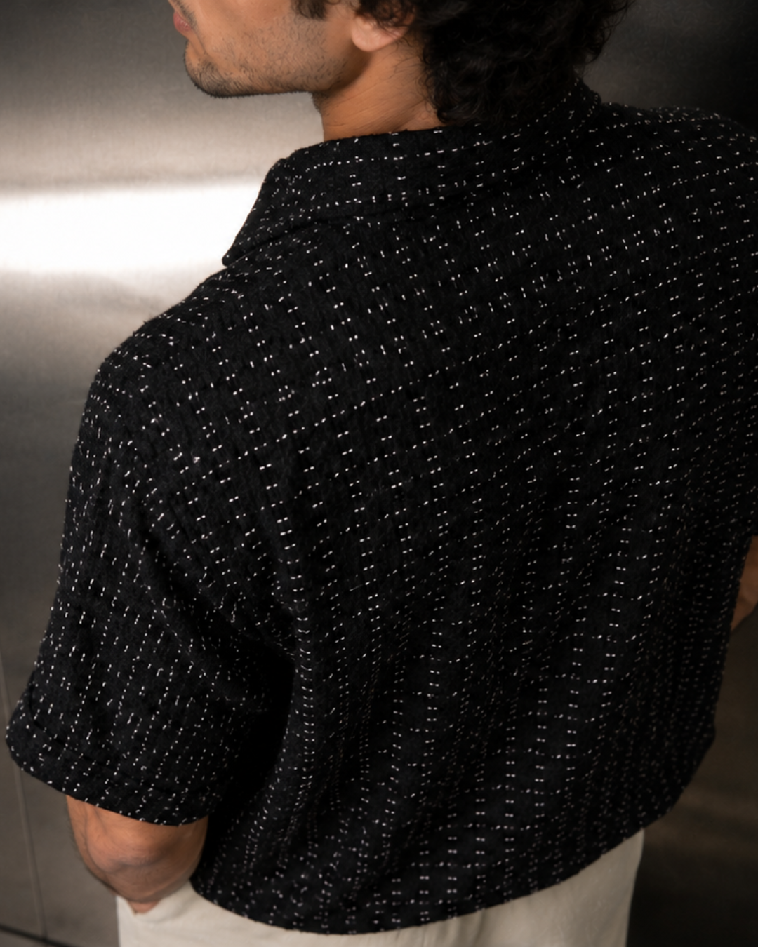 Black woven Shirt