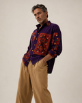 Blue Patchwork Shirt
